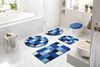 Grund Badematte Mosaik, Badvorleger, Badezimmer Teppich, sehr weich, Höhe 20 mm, rutschhemmend beschichtet, fußbodenheizungsgeeignet, Kunstfaser, halbrund, angenehm weich, auch als 3 teiliges Set erhältlich, Made in Europe Bild 4