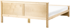 Bett mit Lattenrost Kiefernholz DAUPHIN 180 x 200 cm Hellbraun Bild 5