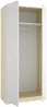 Vente-unique - KALONY Wardrobe and walk-in wardrobe Holz, Platte BeigeWeiß - B 51,4 cm x H 203,5 cm x L 91 cm Bild 5