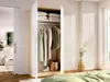 Vente-unique - KALONY Wardrobe and walk-in wardrobe Holz, Platte BeigeWeiß - B 51,4 cm x H 203,5 cm x L 91 cm Bild 2