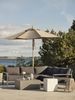 Gartencouchtisch Zten aus Aluminium mit Steinplatte, modern, dunkelgrau, 80x80 cm Bild 4