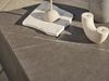 Gartencouchtisch Zten aus Aluminium mit Steinplatte, modern, dunkelgrau, 80x80 cm Bild 5