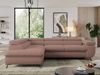 Mks Möbel 'Pedro L-Form' Ecksofa mit Schlaffunktion, verstellbaren Kopfstützen & Bettkasten, Rosa, Boucle, mit Topper, links Bild 3
