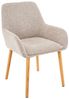 OTTO home Esszimmerstuhl Evinnia (Set, 2 St), massive Eichenholzbeine, pflegegleicher Webstoff, Sitzhöhe 48 cm Bild 4
