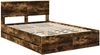 vidaXL Bettrahmen Geräucherte Eiche 140 x 190 cm Ingenieurs Holz 3407981 Bild 4