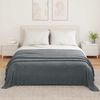 vidaXL Überwurfdecke Dunkelgrau 350 x 270 cm Fleece 42017133 Bild 3