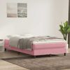 vidaXL Boxspringbett ohne Matratze Rosa 120x210 cm Samt 3315824 Bild 4