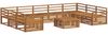 vidaXL Outdoor-Sofagarnitur 10 pcs Natur Massivholz Akazie 3374169 Bild 2