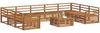 vidaXL Outdoor-Sofagarnitur 10 pcs Natur Massivholz Akazie 3374169 Bild 3