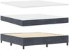 vidaXL Boxspringbett mit Matratze Dunkelgrau 180 x 200 cm Samt 3342021 Bild 5