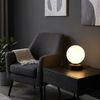 LED Tischleuchte, Edelstahl, Schwarz, Touchdimmer, USB-Akku, H 28 cm Bild 2