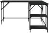 vidaXL Schreibtisch Schwarz 139x139x75 cm Holzwerkstoff 837587 Bild 5