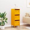 vidaXL Highboard Senfgelb 39x35x103,5 cm Stahl 851403 Bild 3
