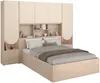 Vente-unique - VELONA Bett Holz, Platte BeigeBeige - B 240 cm x H 202,8 cm x L 265,2 cm Bild 4