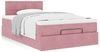 vidaXL Ottoman-Bett mit Matratze Rosa 120x190 cm Samt 3311764 Bild 4