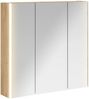 vidaXL Badezimmerspiegelschrank mit Regal mit Tür Kunsthandwerk Eiche 889262 Bild 2