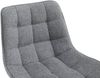 Barhocker 2er Set SYDNEY - Grau, Stoff Barhocker mit Lehne Barstuhl Tresenhocker Tresenstuhl Kneipenhocker Kneipenstuhl Bild 4