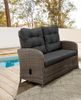 Destiny MERANO II 2er Sofa, vintage grau, Polster anthrazit Bild 5
