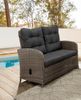 Destiny MERANO II 2er Sofa, vintage grau, Polster anthrazit Bild 4