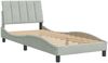 vidaXL Bettgestell ohne Matratze "Hanko" Hellgrau 80x200 cm Samt 3207813 Bild 3