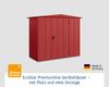 Hörmann Ecostar Metall-Gerätehaus Elegant mit Satteldach Typ 1, 108x238 cm , purpurrot, 2,6 m²,1-flüglige Tür Bild 2