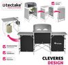 tectake Campingtisch Campingküche XXL mit Aluminiumgestell und 5 Fächern (1-St, 1 tlg), Vielseitige Aufbauküche mit Aluminiumgestell Bild 2