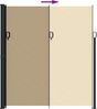 vidaXL Seitenmarkise Ausziehbar Beige 220x500 cm 4004480 Bild 5