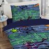 Graffiti Bettwäsche Digitaldruck ESPiCO Sleep and Dream 135 x 200 + 80 x 80 cm Bild 5