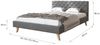 FDM Polsterbett ZUZA modern mit Bettkasten MADE IN EU - mit hochwertigem Velours Bezug (verfügbar 120x200 140x200 160x200 180x200cm, Bettrahmen, Bett, mit großen gepolsterten Kopfteil, ohne Matratze, Lattenrost aus Holz), ohne Matratze, Lattenrost aus ... Bild 3