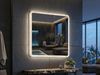 LED Wandleuchte MIRROR Badspiegel mit Beleuchtung Glasschirm Großes Quadrat 55cm Bild 5