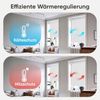 Sekey Seitenzugrollo Verdunkelung ohne Bohren Blickdicht Weiß 80x210cm Bild 4