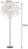 Große LED Stehleuchte mit Blätter Lampenschirm Weiß, Höhe 180cm Bild 4
