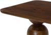 Couchtisch Mango 100x60x45 dunkelbraun lackiert / Marmor schwarz FLORENZ #205 Bild 5