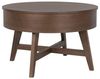 riess-ambiente Couchtisch KYOTO 70cm braun - Mangoholz, Massiv, Walnuss-Design, mit Stauraum (Einzelartikel, 1-St), Runder Beistelltisch - ideal für Wohn- und Schlafzimmer oder Lofts Bild 2