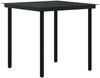 vidaXL 5-tlg. Garten-Essgruppe mit Kissen Schwarz 3099354 Bild 3