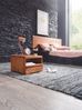 Nachttisch MUMBAI Massiv-Holz Sheesham Nacht-Kommode 30 cm 1 Schublade Ablage Nachtschrank Landhaus-Stil Echt-Holz Bild 3