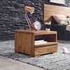 Nachttisch MUMBAI Massiv-Holz Sheesham Nacht-Kommode 30 cm 1 Schublade Ablage Nachtschrank Landhaus-Stil Echt-Holz Bild 2