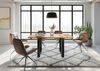 Esstisch Akazie 180x90x76 natur lackiert / Epoxid schwarz, U-Beine anthrazit matt EPOXY Bild 3