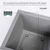 KONZEPT Pflanzkübel Großer auf Rollen - 30x30x30cm, für außen, quadratisch, in Beton-Optik, mobil – ideal für Garten, Terrasse und Balkon, recyceltem Material Bild 3