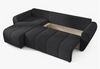AX LIVING Eckcouch mit Schlaffunktion Malatya L Mini Schlafsofa Schwarz L Bild 4