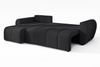 AX LIVING Eckcouch mit Schlaffunktion Malatya L Mini Schlafsofa Schwarz L Bild 5