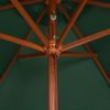Sonnenschirm, Terrassenschirm 200x300 cm Holzmast Grün Bild 5