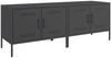 vidaXL TV-Schränke 2 Stk. Schwarz 68x39x50,5 cm Stahl 842935 Bild 2