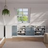 Dachschrägenschrank Eckschrank Rion Blau-Grau/Weiß 75.6 x 81.6 cm mit 1 Tür Vicco Bild 3