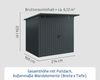 Hörmann EcoStar Euroline Gerätehaus Pultdach 214 x 166 Anthrazitgrau 2-flg Bild 3