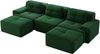 Modulsofa aus Cord, boneless Design mit Tiefsitz & flexiblen Modulen, 293 x 177 x 69 cm, Grün Bild 4