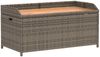 vidaXL Bank mit Stauraum Grau 100x50x52 cm Poly Rattan Akazienholz 365950 Bild 2