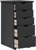 vidaXL Schrank Grau 34 x 39 x 61,5 cm Massivholz Kiefer 42028350 Bild 4