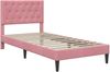 vidaXL Bettrahmen mit Kopfteil Rosa 80 x 200 cm Samt 42027628 Bild 3