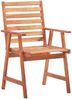 vidaXL Garten-Essstühle 4 Stk. mit Kissen Massivholz Akazie 3078334 Bild 3